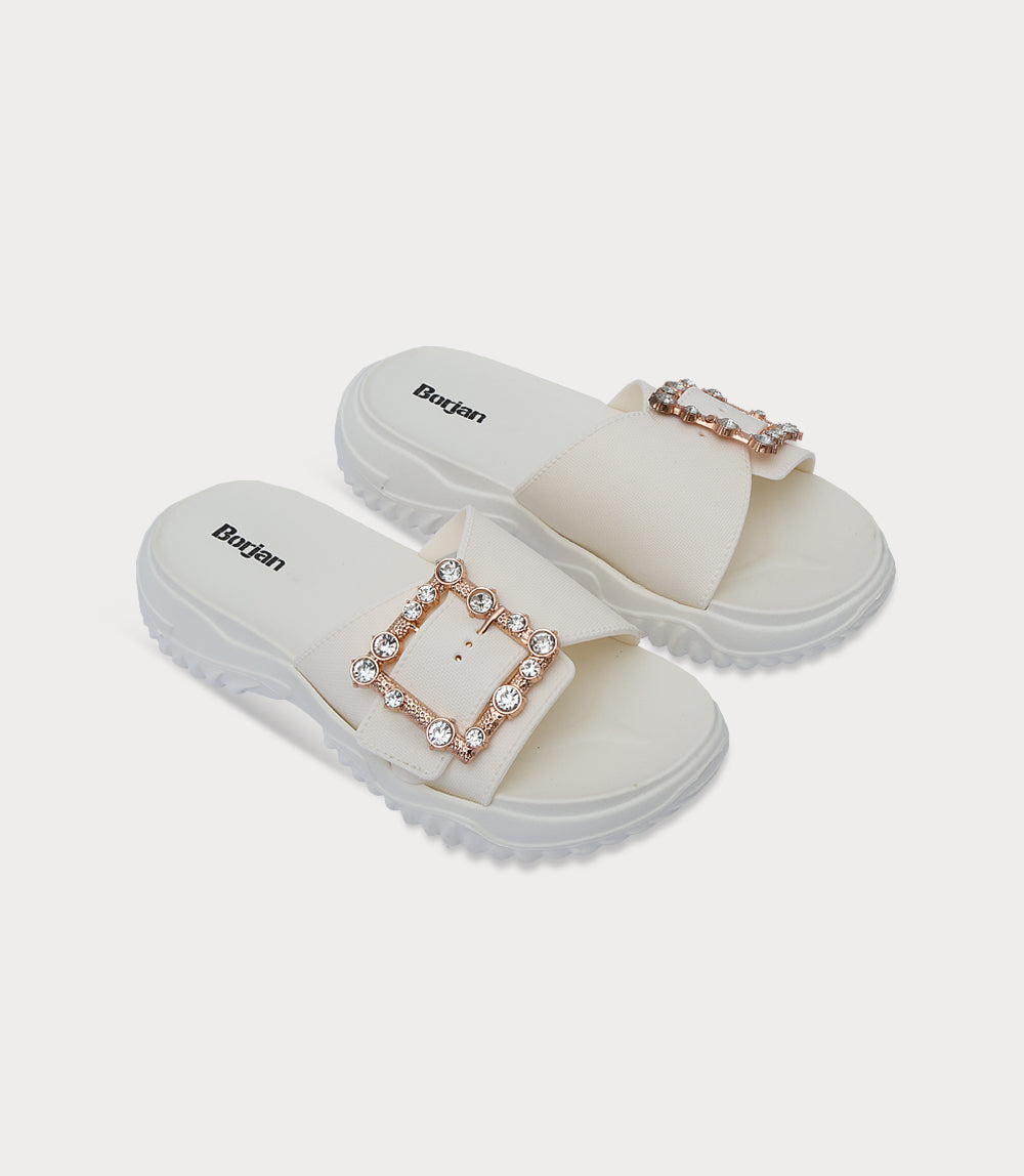 Women Comfort Slipper-IVORY