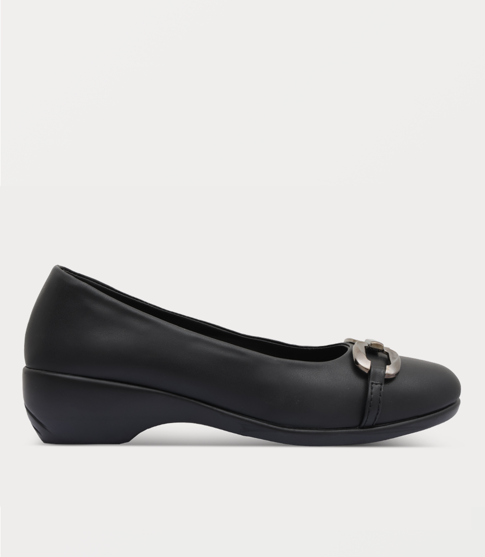 Women Court Shoes-BLACK