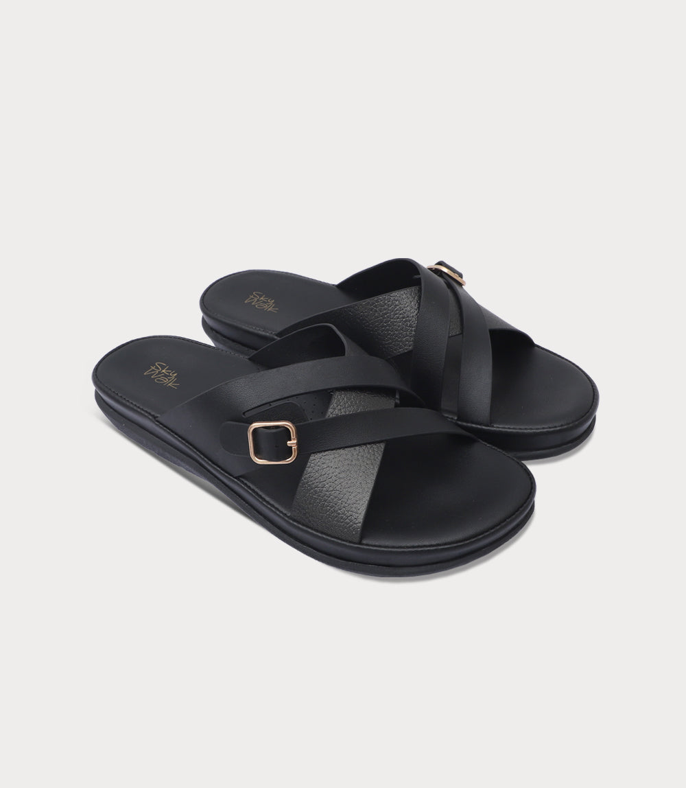 Women Comfort Slipper-BLACK