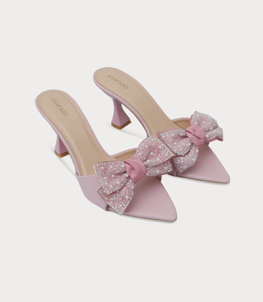 Women Slipper Heels-PINK