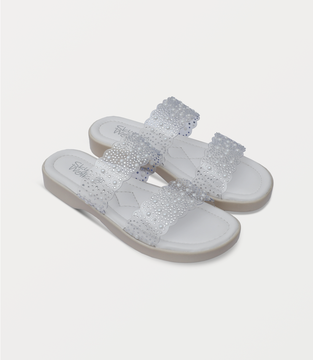 Women Comfort Slipper-WHITE