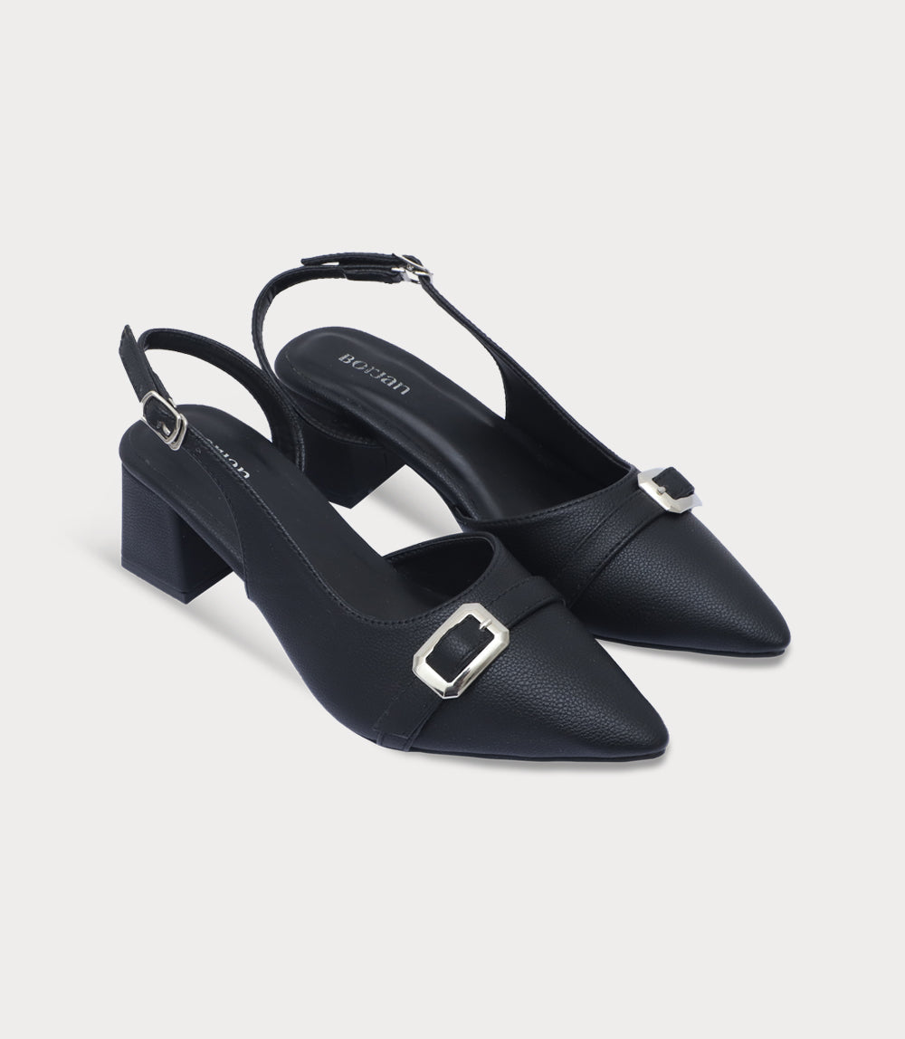Women Sling Back-BLACK