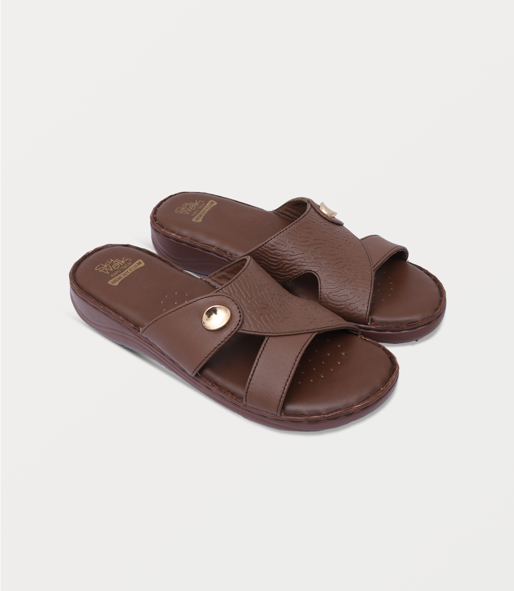 Women Comfort Slipper-BROWN