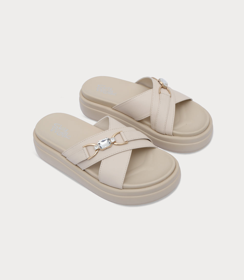 Women Comfort Slipper-FAWN