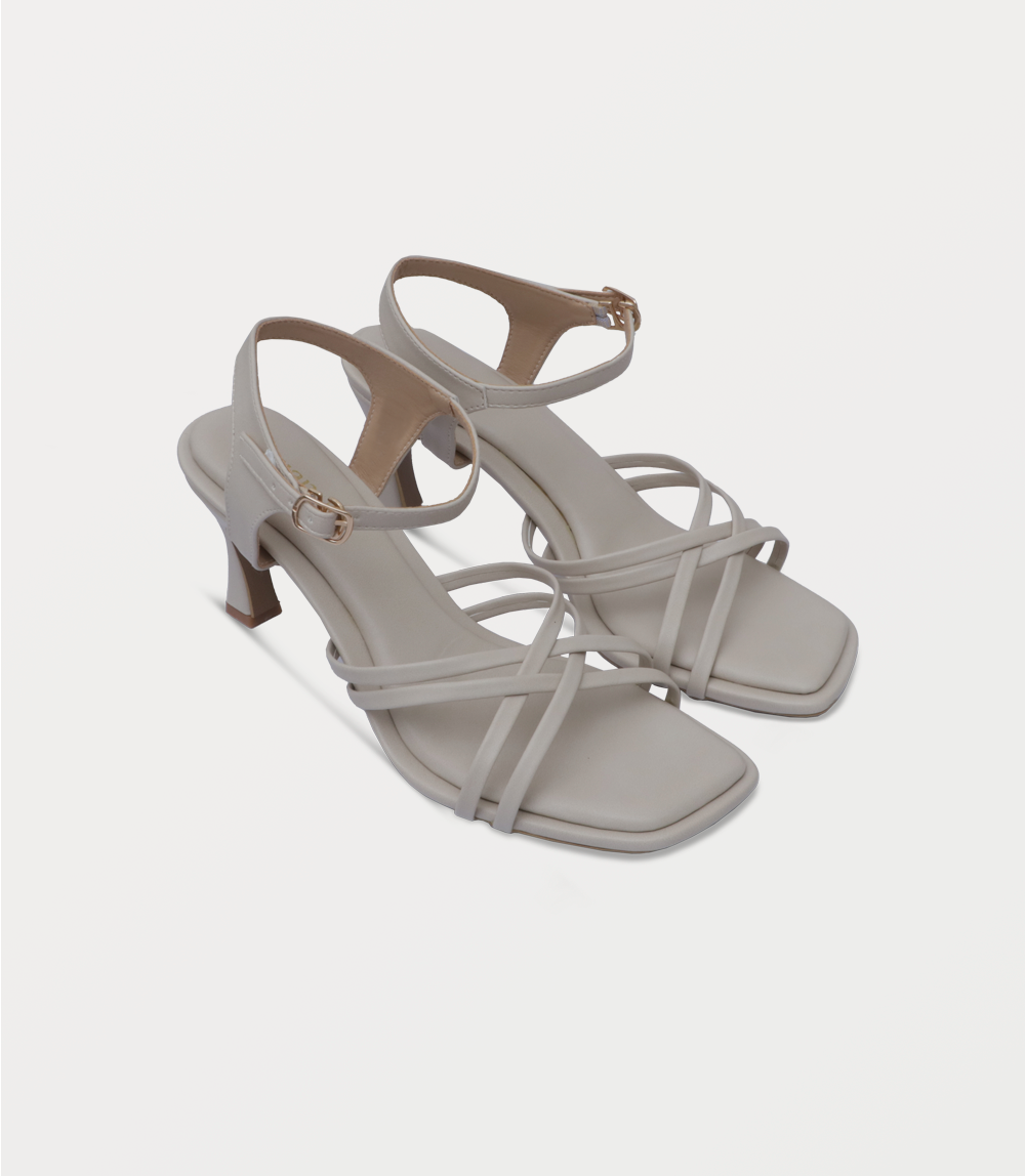 Women Sandal Heels-IVORY