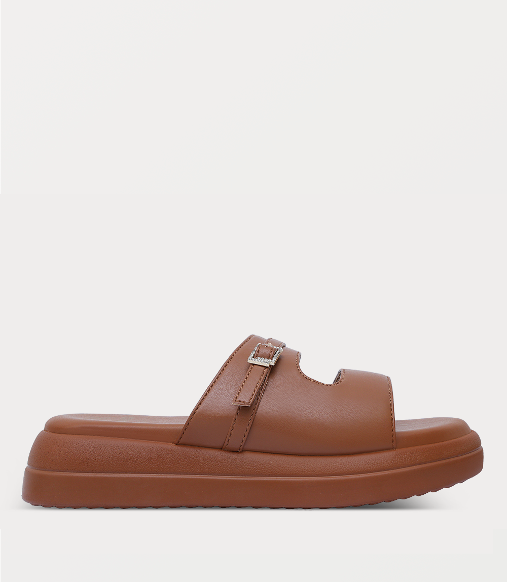 Women Comfort Slipper-TAN