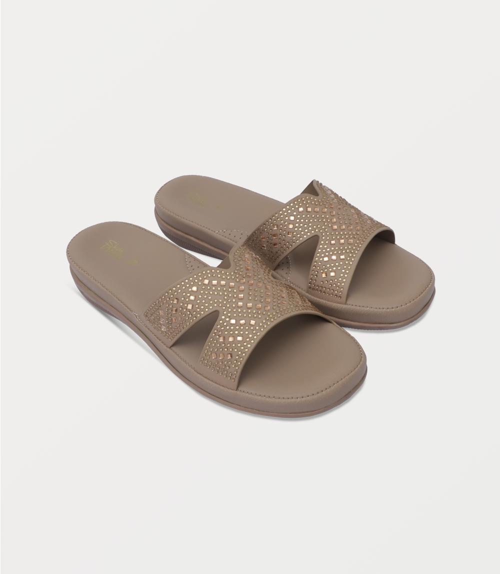 Women Comfort Slipper-BEIGE