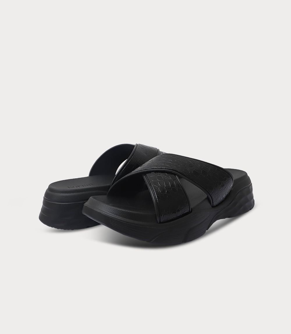 Women Comfort Slipper-BLACK