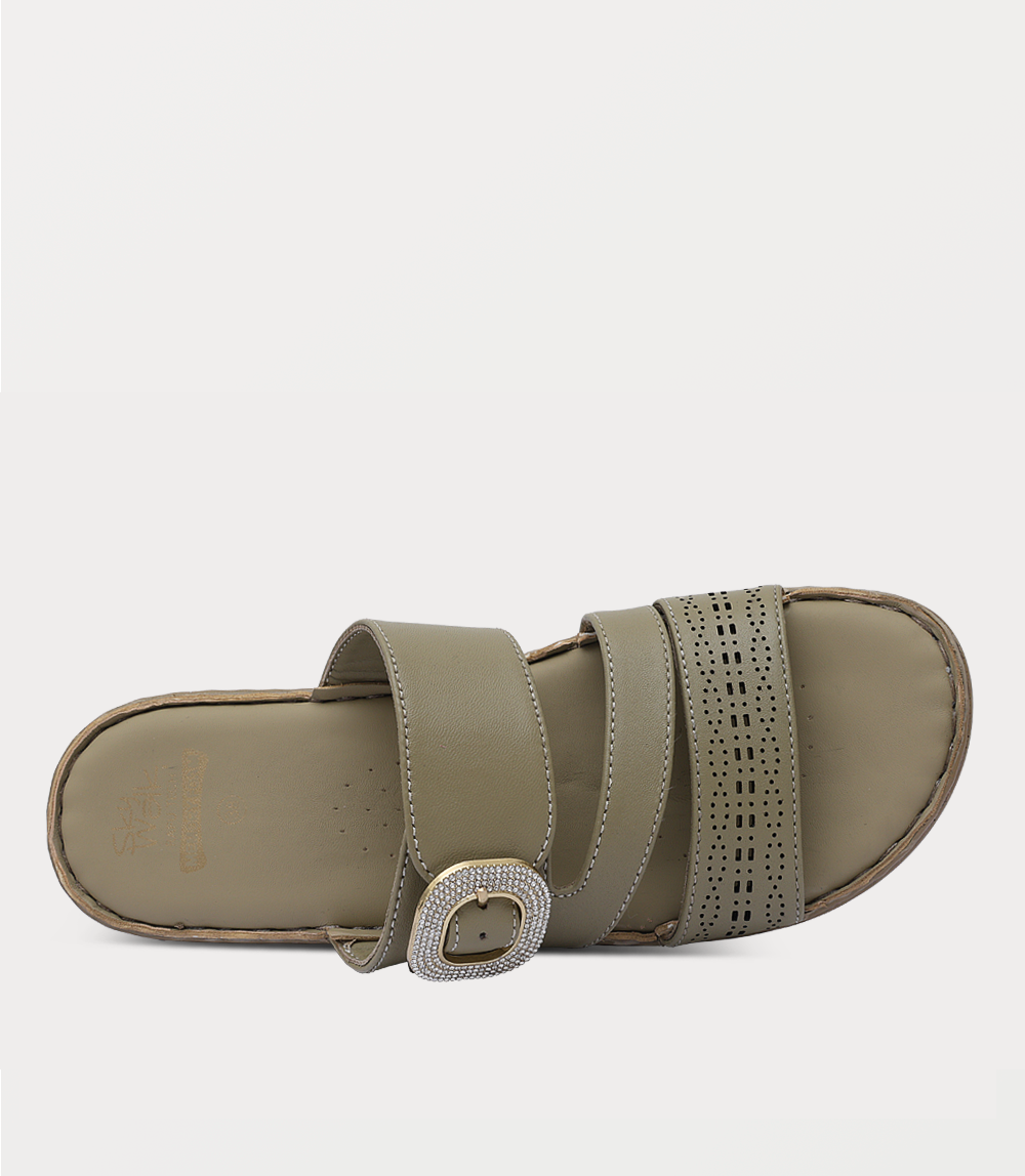 Women Comfort Slipper-OLIVE