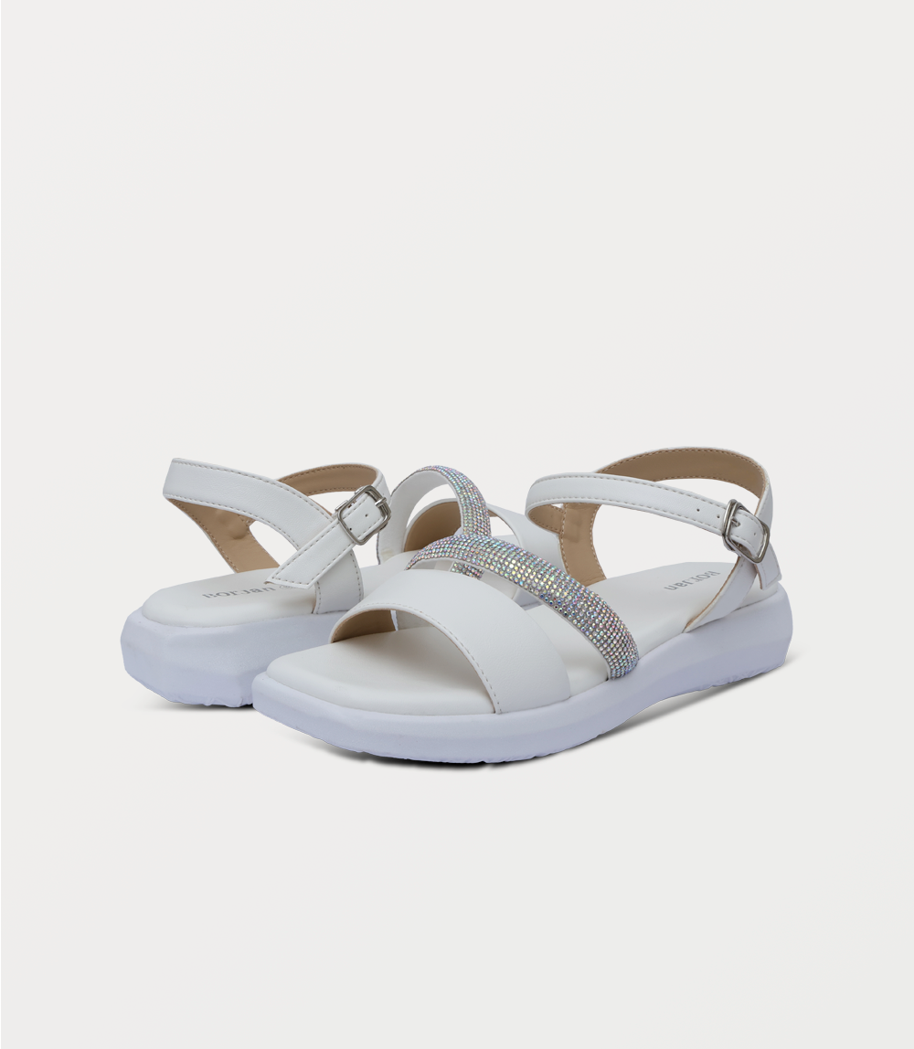 Women Comfort Sandal-WHITE