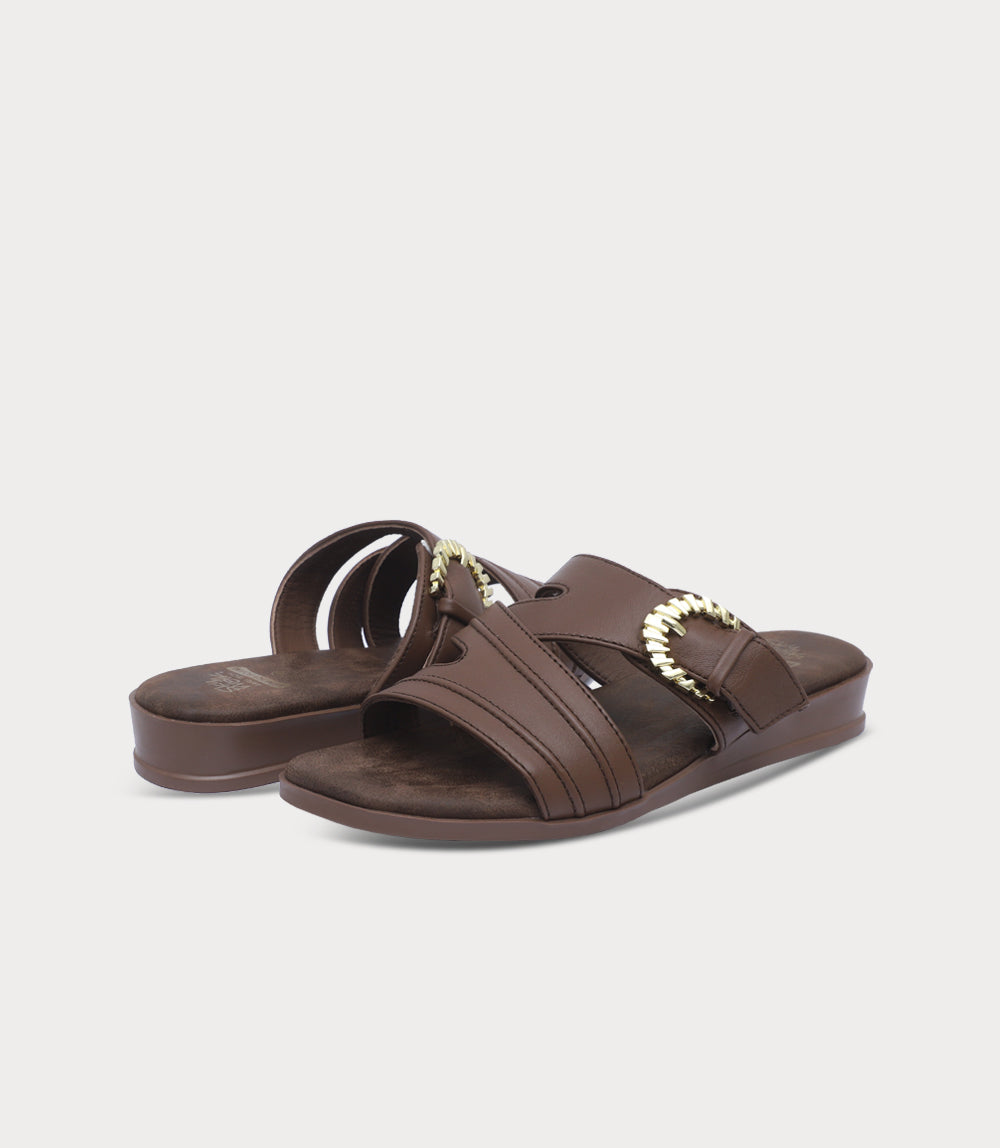 Women Comfort Slipper-BROWN