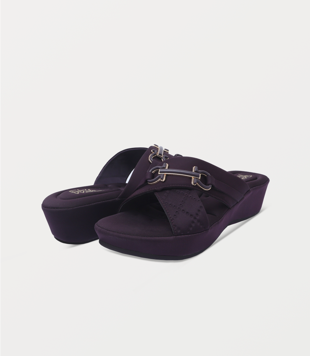 Women Comfort Slipper-PLUM