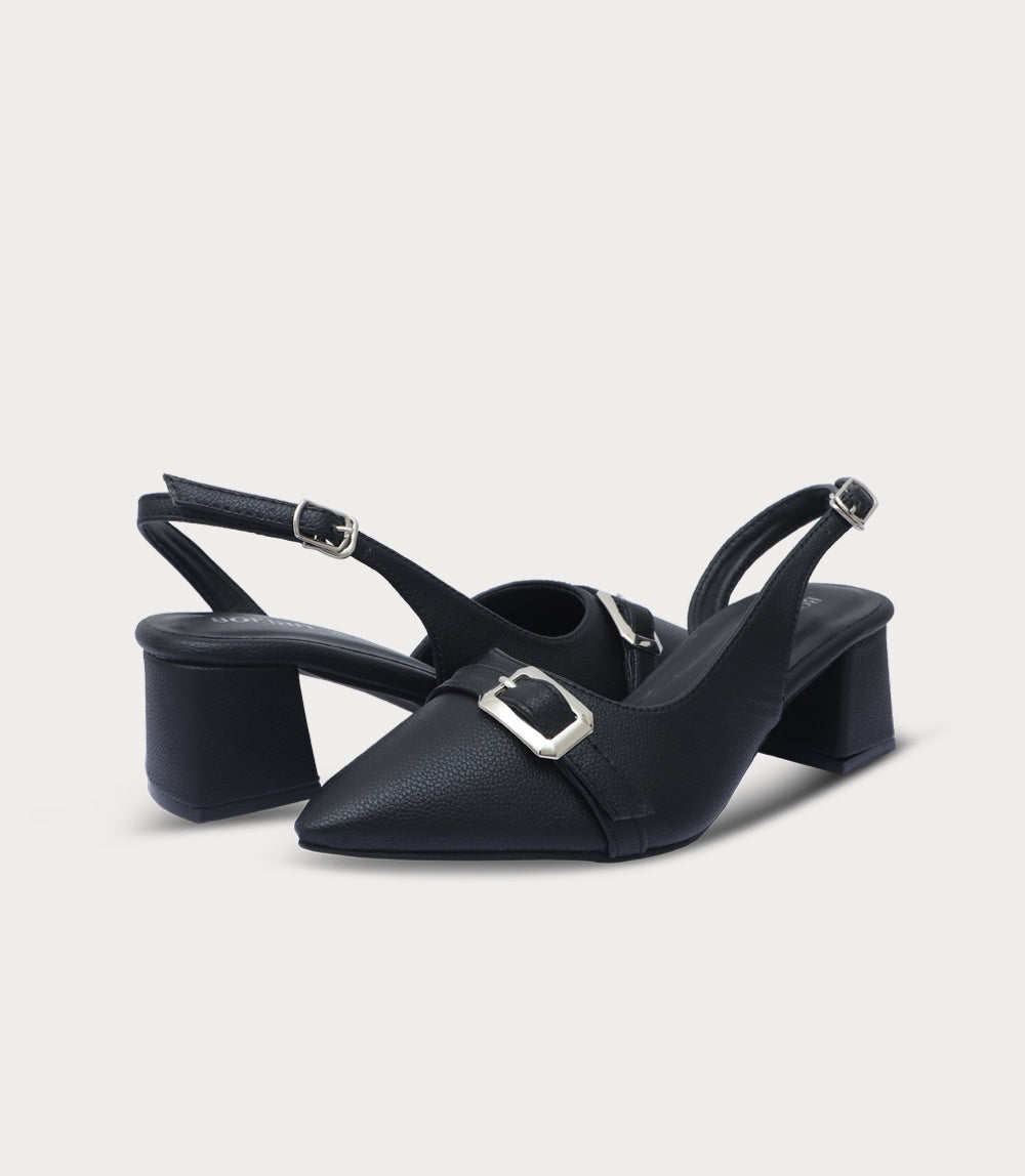 Women Sling Back-BLACK