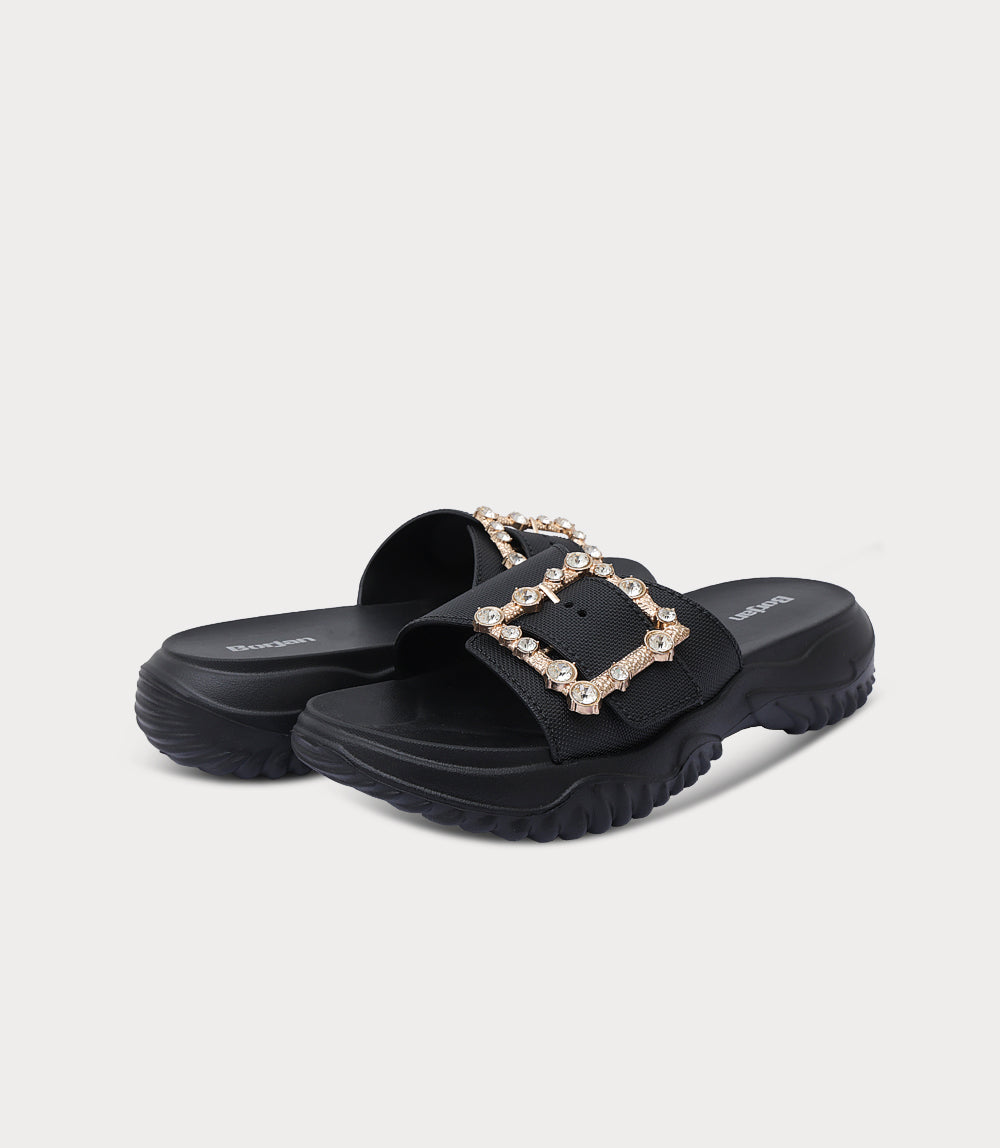 Women Comfort Slipper-BLACK