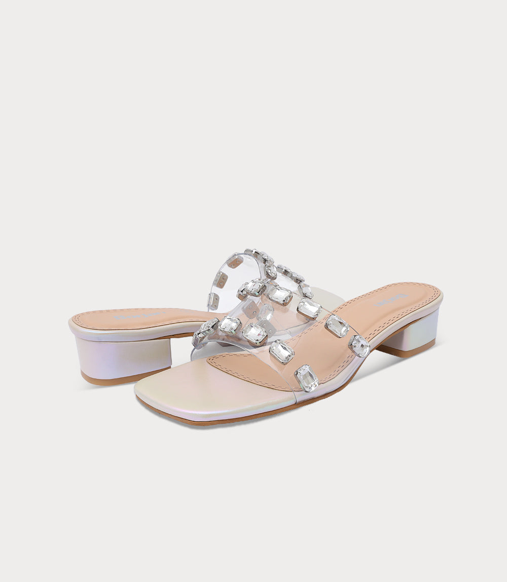 Women Slipper Heels-IVORY