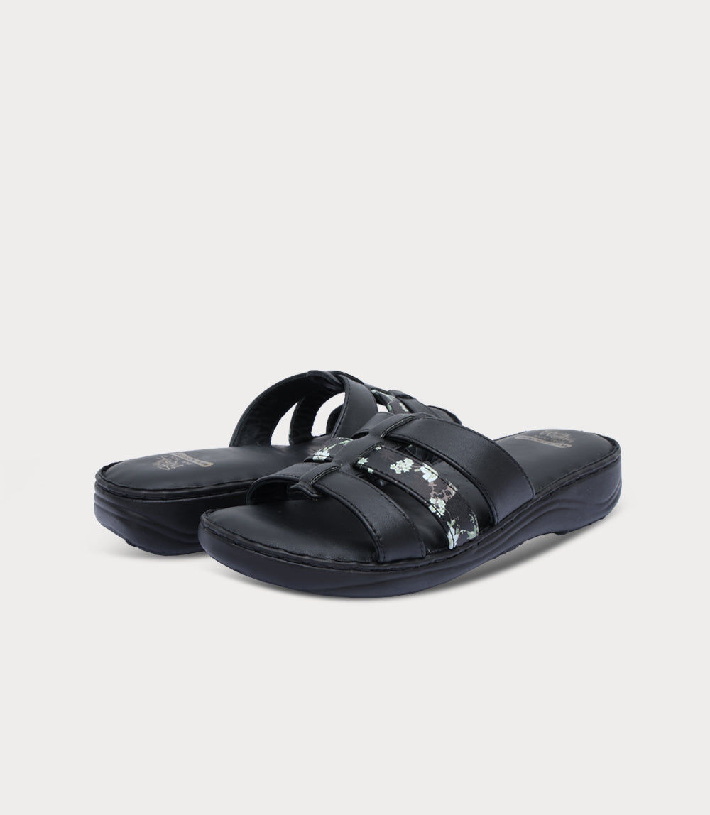 Women Comfort Slipper-BLACK