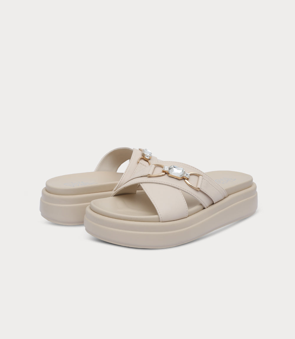 Women Comfort Slipper-FAWN