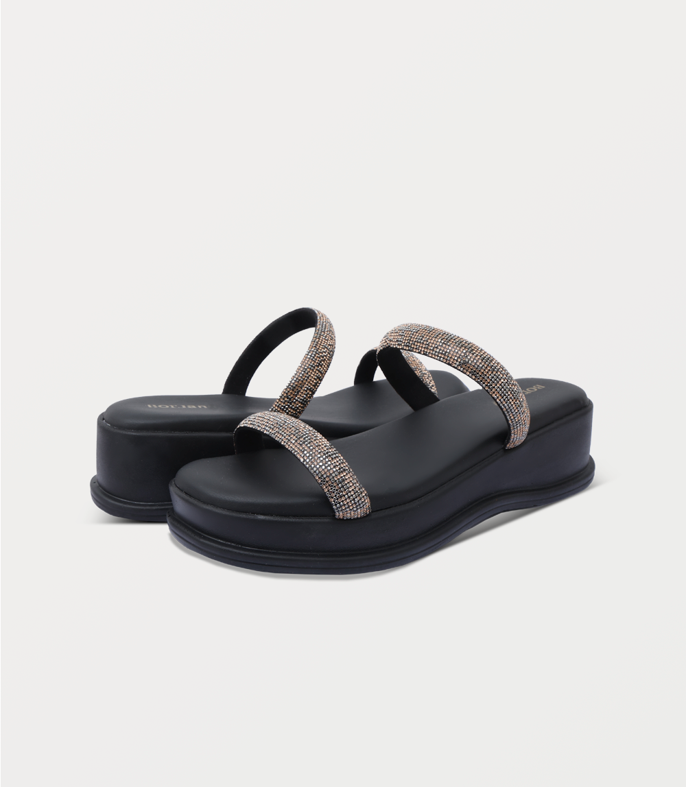Women Comfort Slipper-BLACK