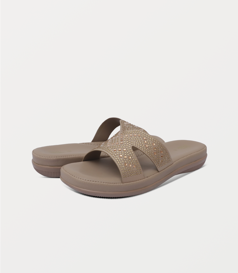 Women Comfort Slipper-BEIGE