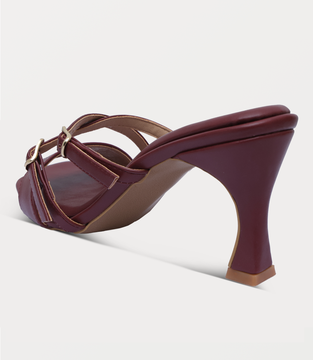 Women Slipper Heels-MAROON