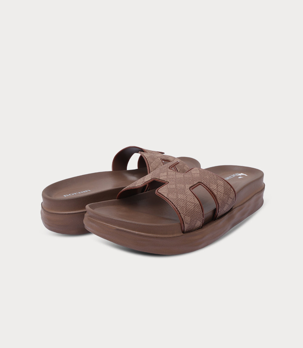 Women Casual Slipper-BROWN