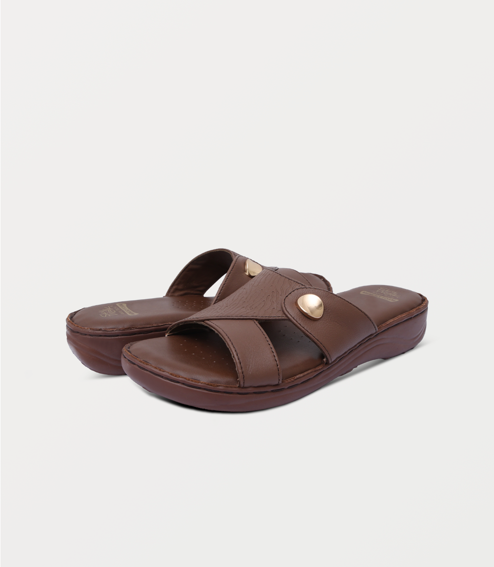 Women Comfort Slipper-BROWN