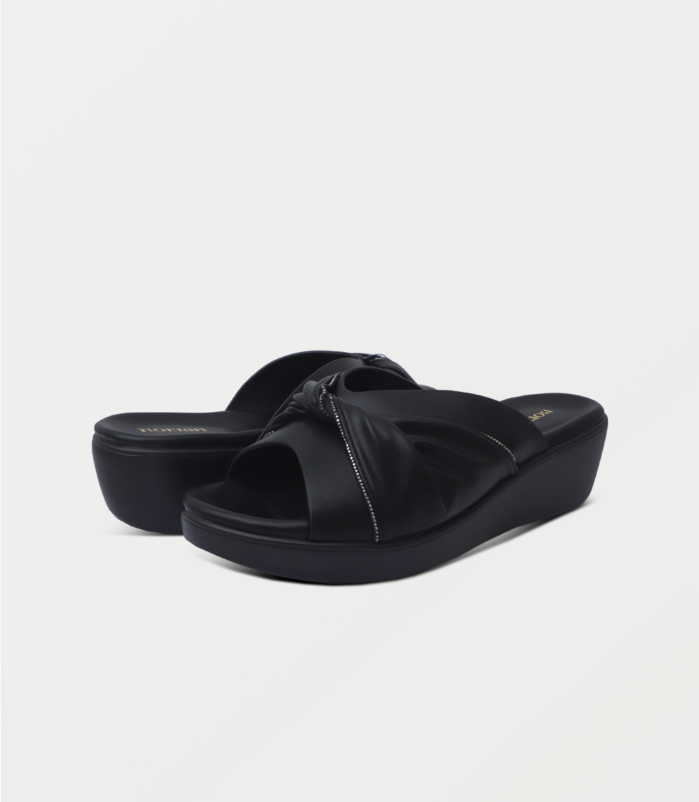 Women Comfort Slipper-BLACK