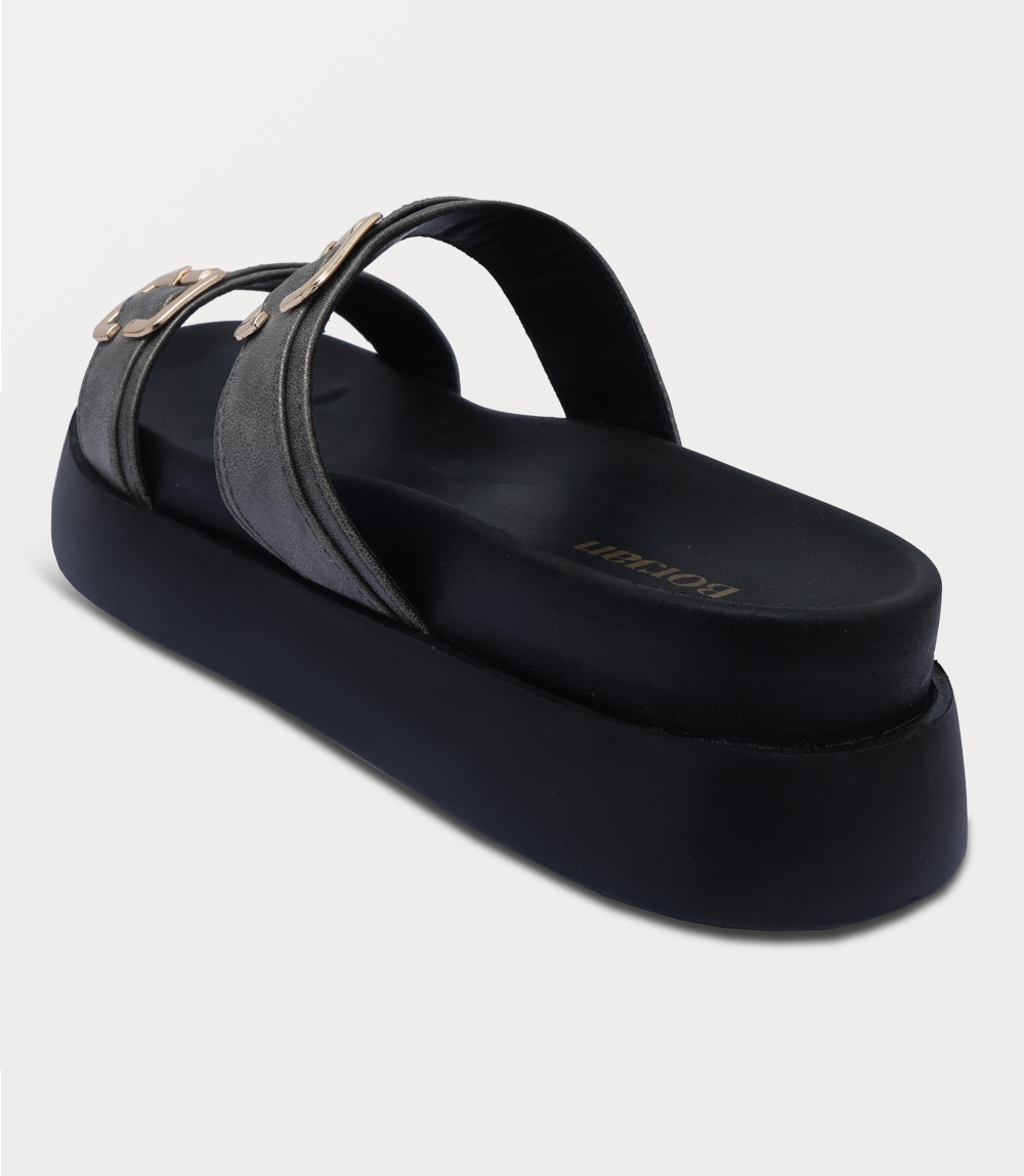 Women Comfort Slipper-DARK GREY