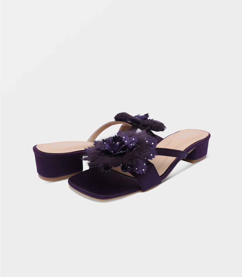 Women Slipper Heels-PLUM