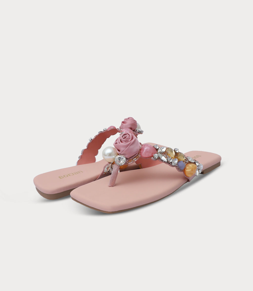 Women Chappal-TEA PINK
