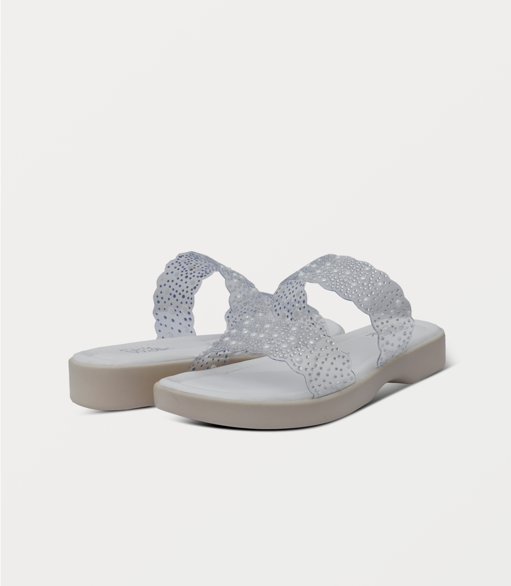 Women Comfort Slipper-WHITE