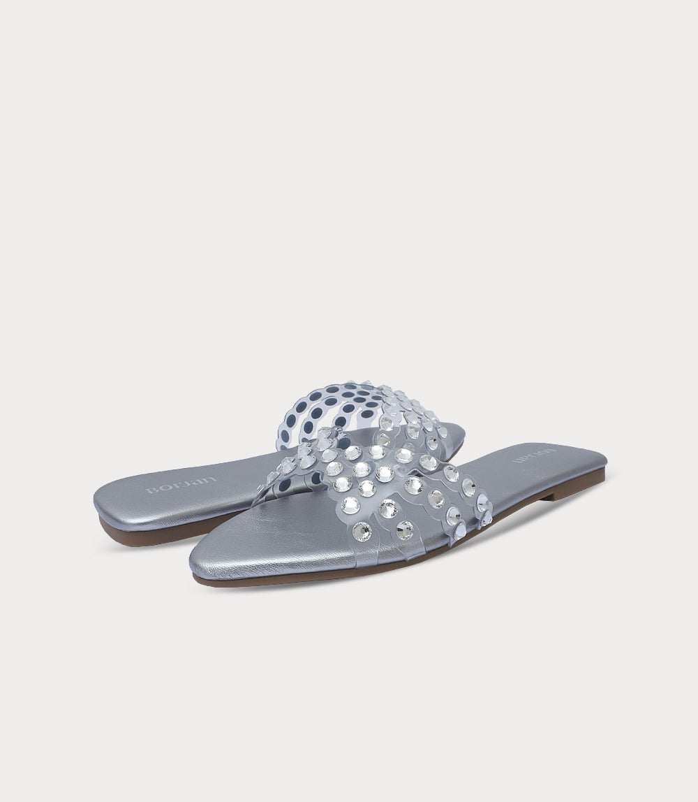 Women Slipper-SILVER