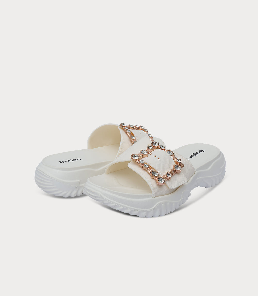 Women Comfort Slipper-IVORY