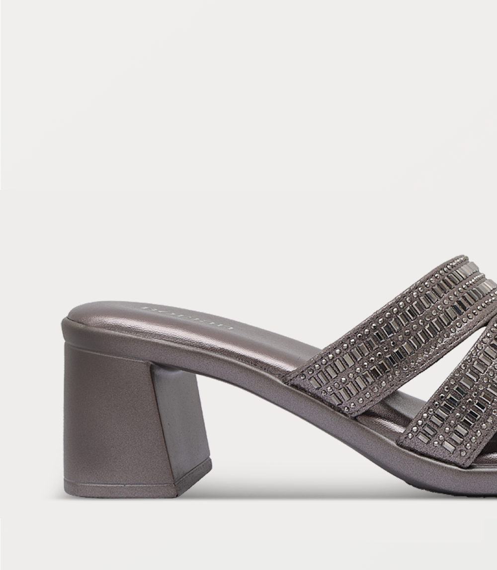 Women Slipper Heels-GUN