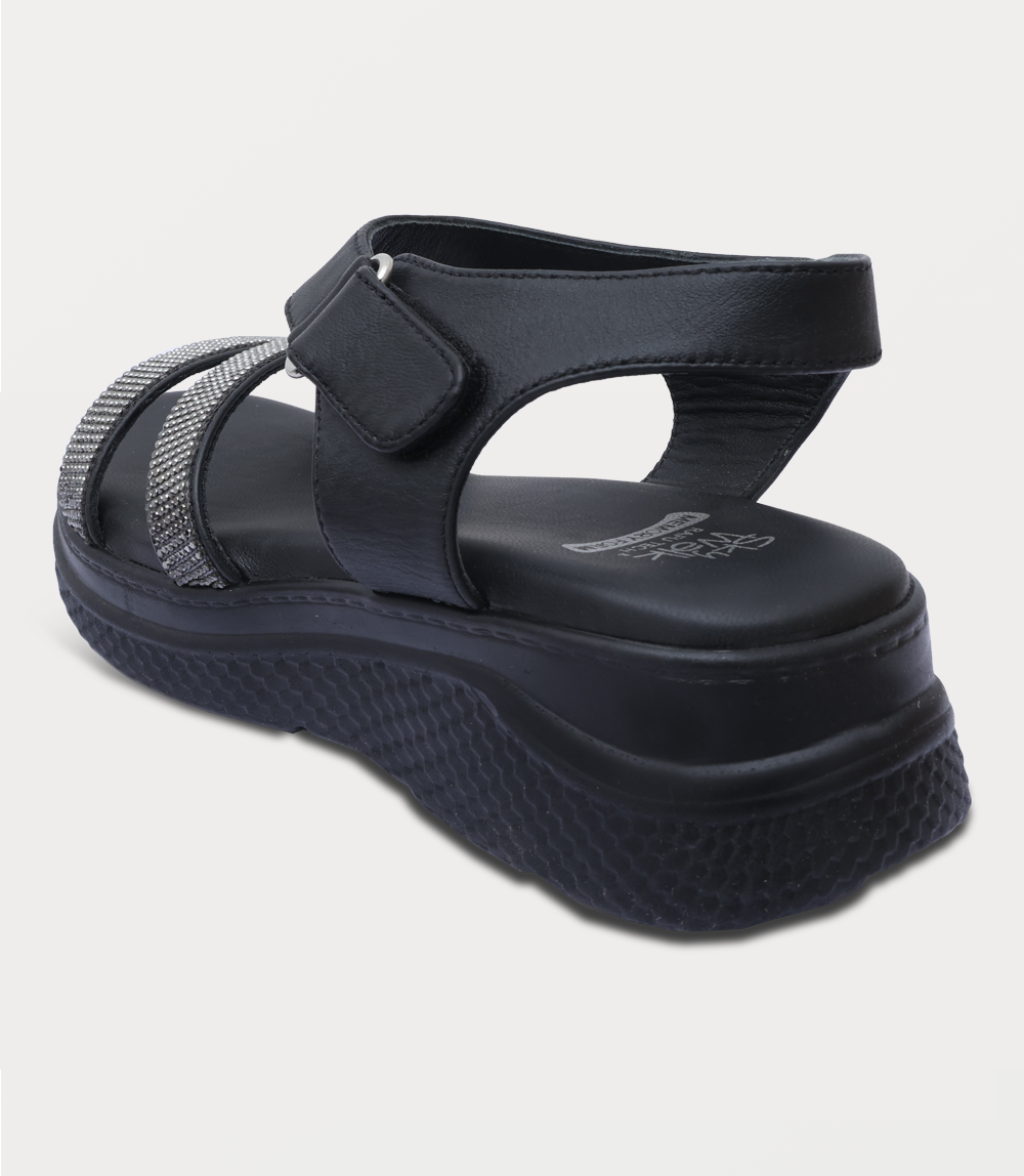 Women Comfort Sandal-BLACK