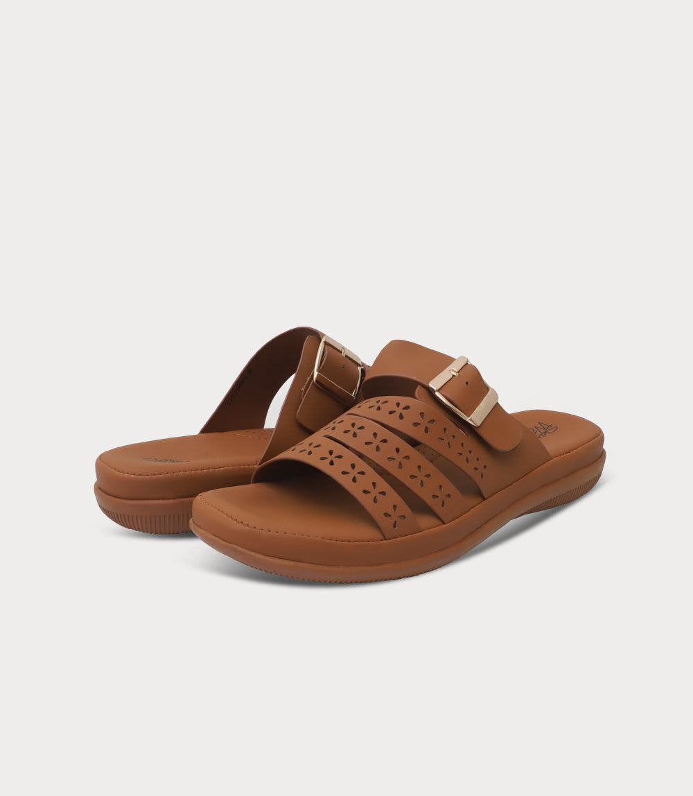 Women Comfort Slipper-TAN