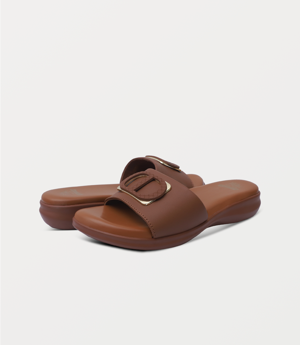 Women Comfort Slipper-TAN
