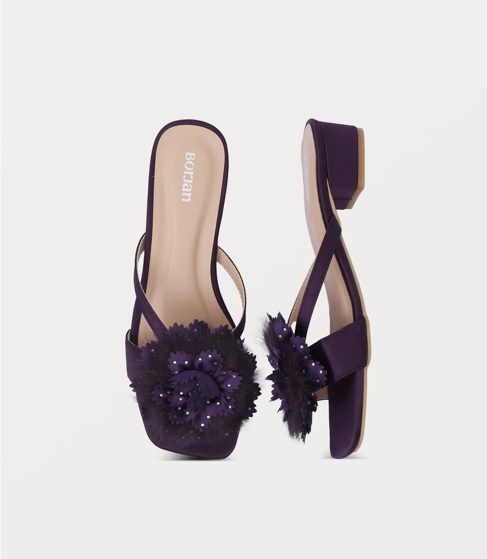 Women Slipper Heels-PLUM