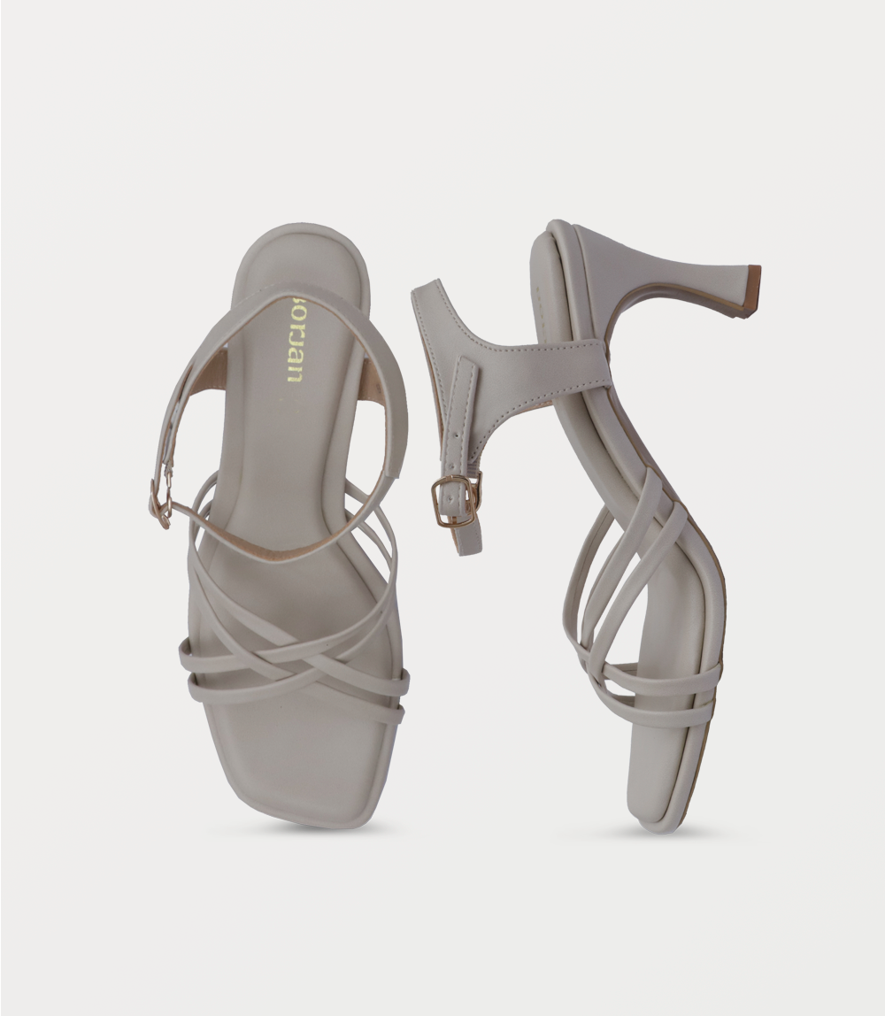 Women Sandal Heels-IVORY