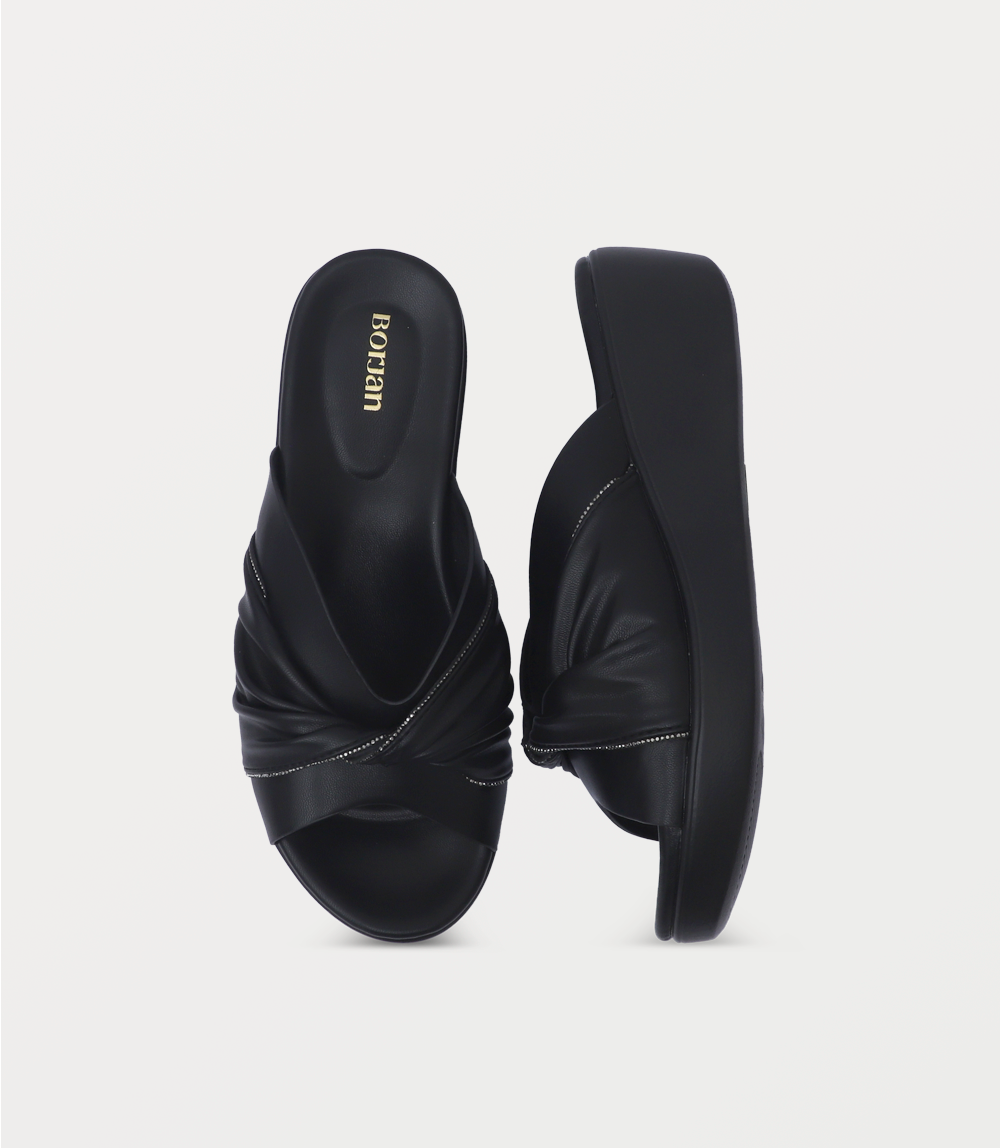Women Comfort Slipper-BLACK