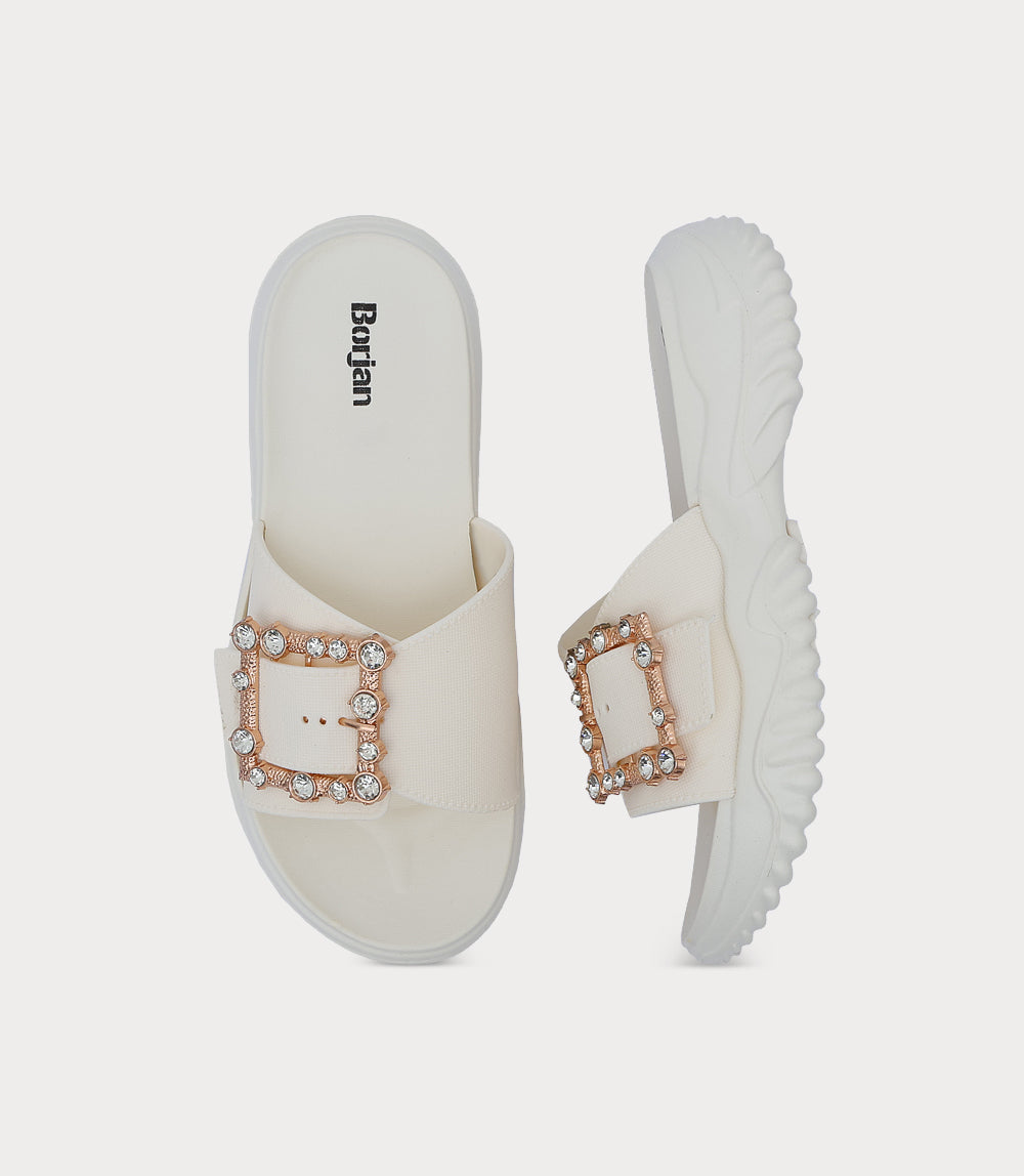 Women Comfort Slipper-IVORY