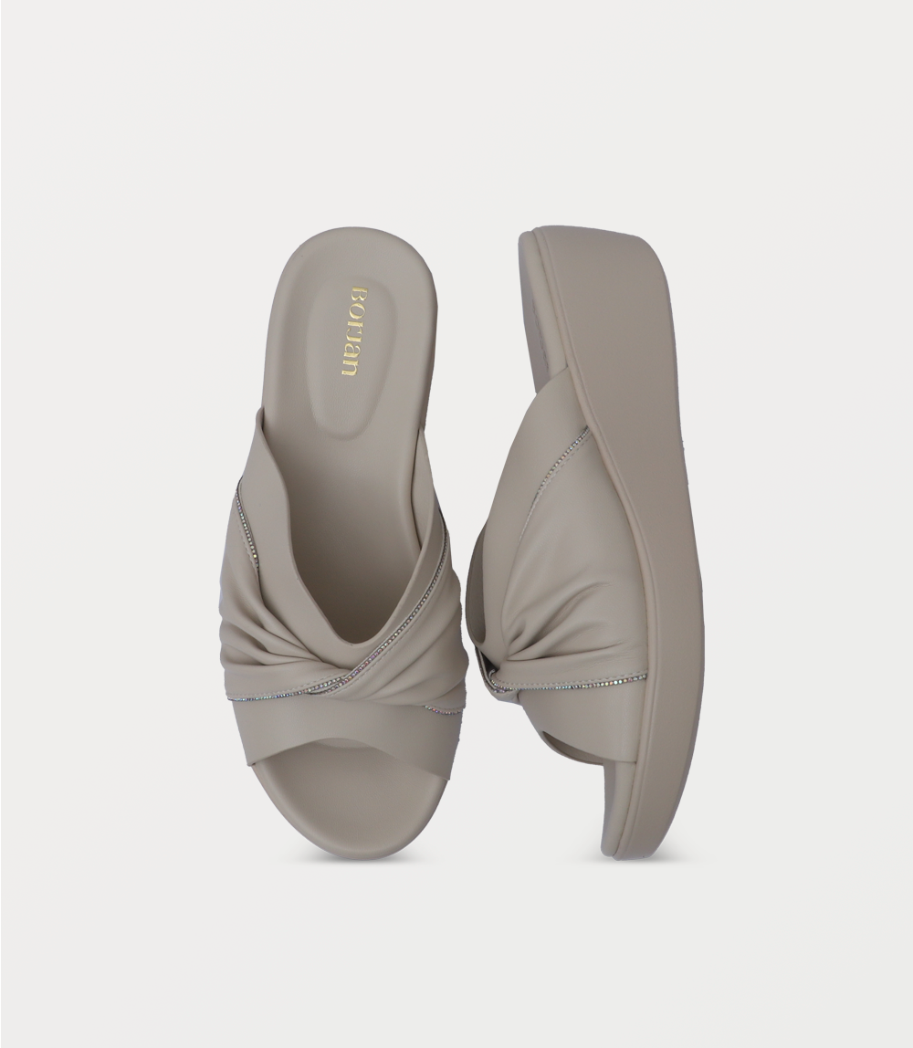 Women Comfort Slipper-L.BEIGE