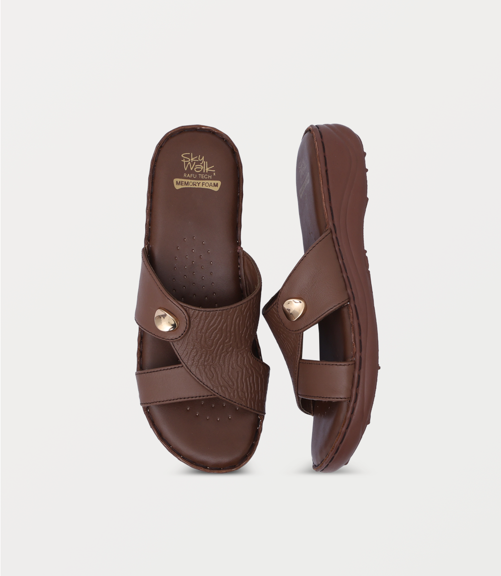 Women Comfort Slipper-BROWN