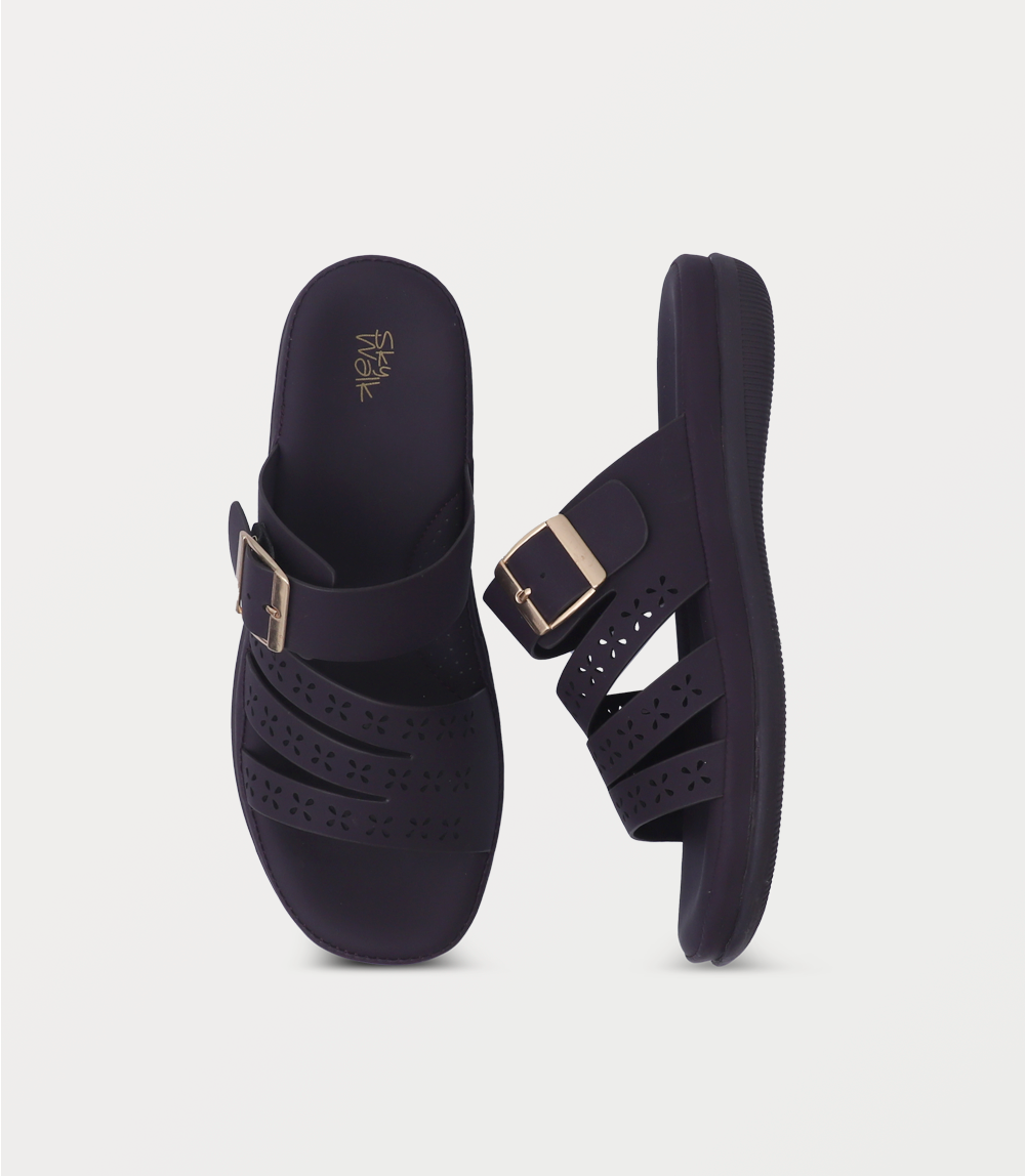 Women Comfort Slipper-PLUM