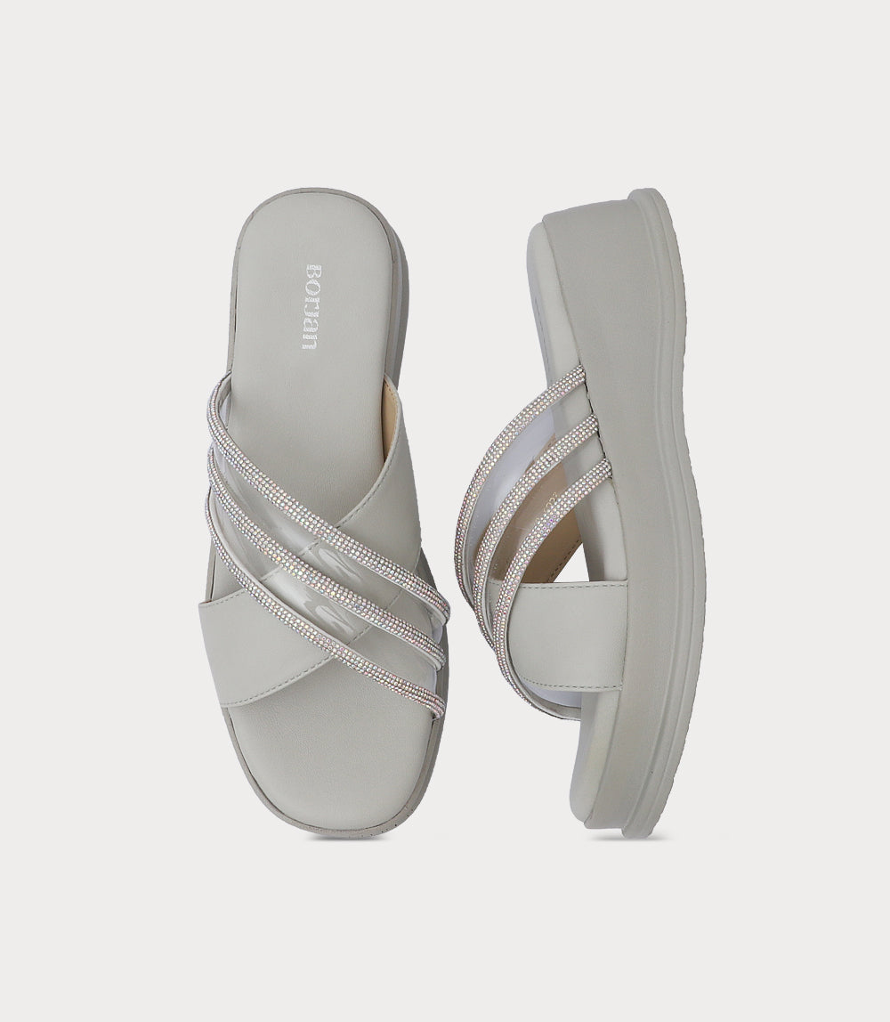 Women Comfort Slipper-GREY