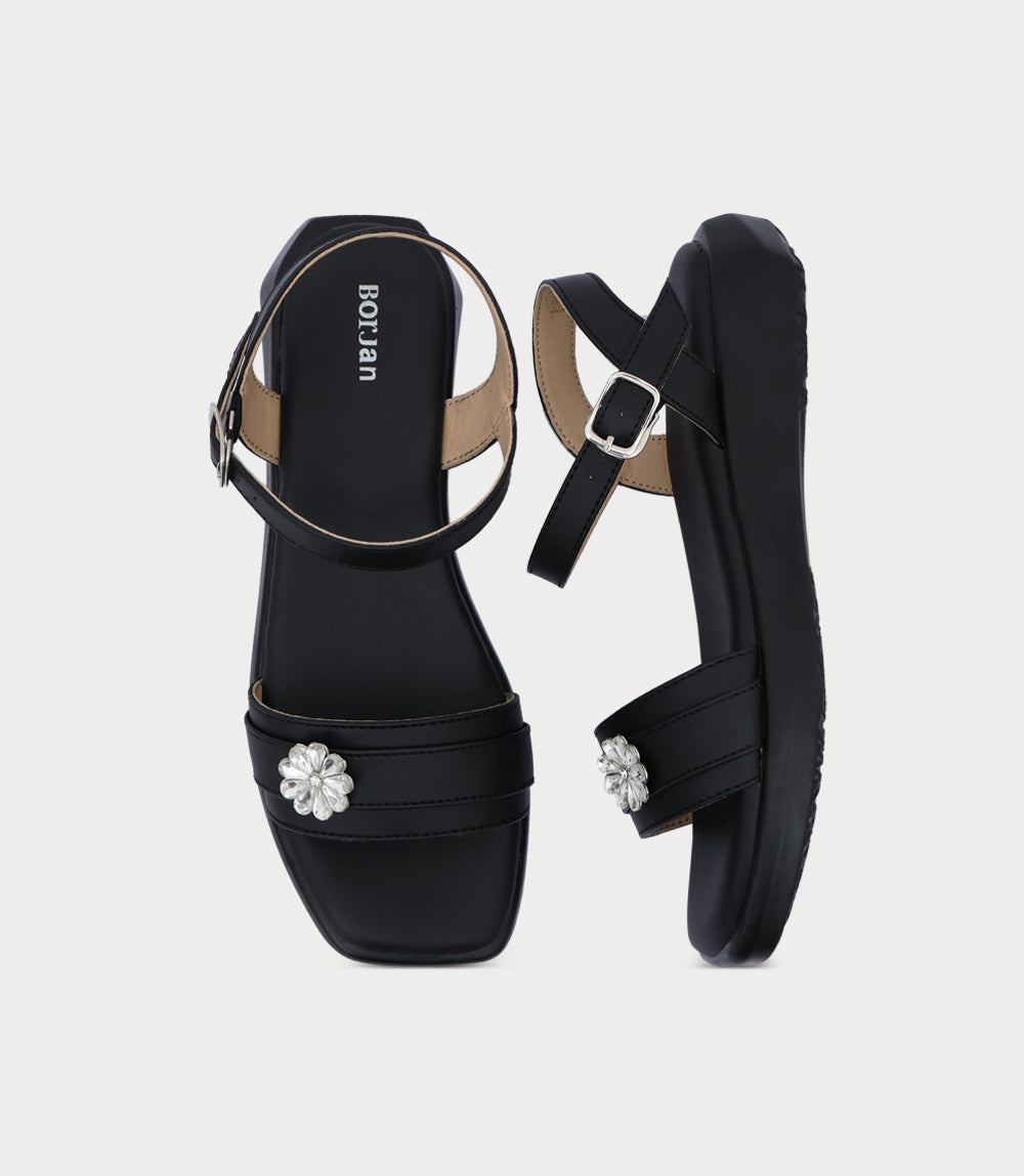 Women Comfort Sandal-BLACK