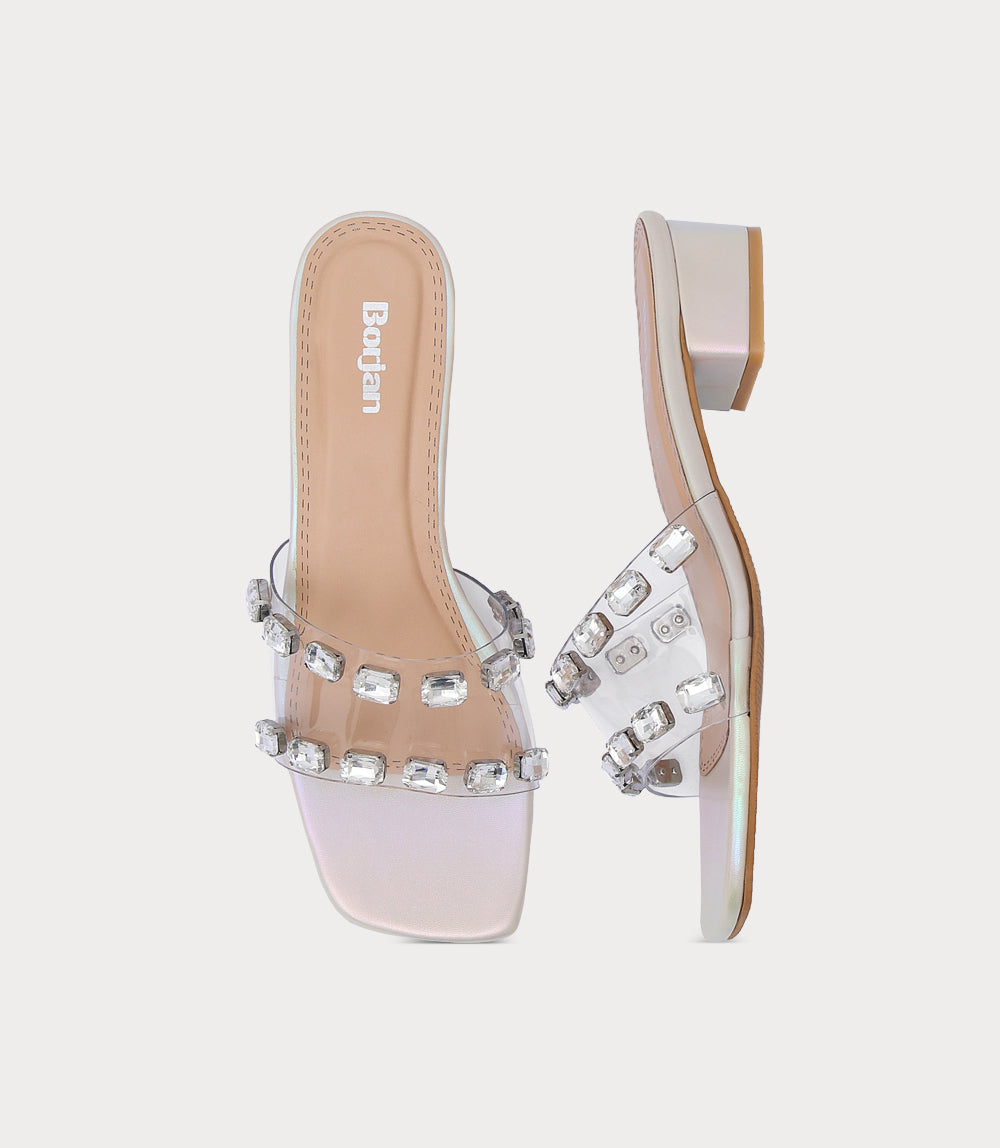 Women Slipper Heels-IVORY