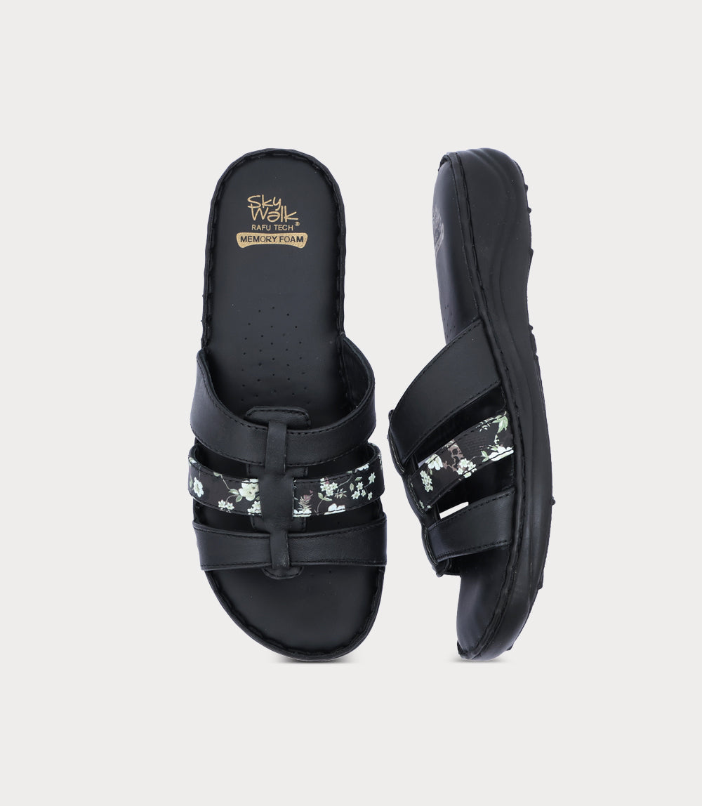 Women Comfort Slipper-BLACK