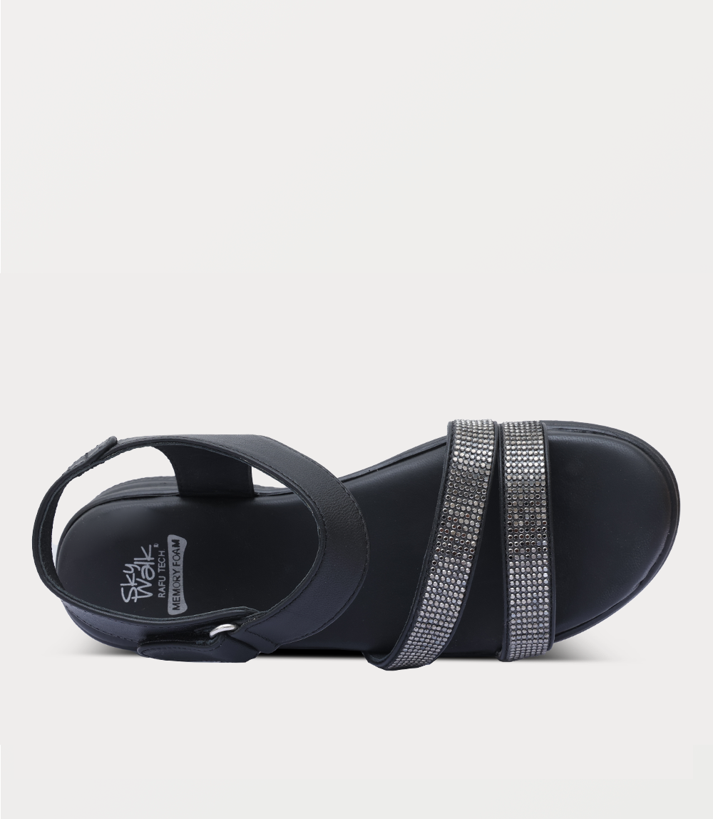 Women Comfort Sandal-BLACK