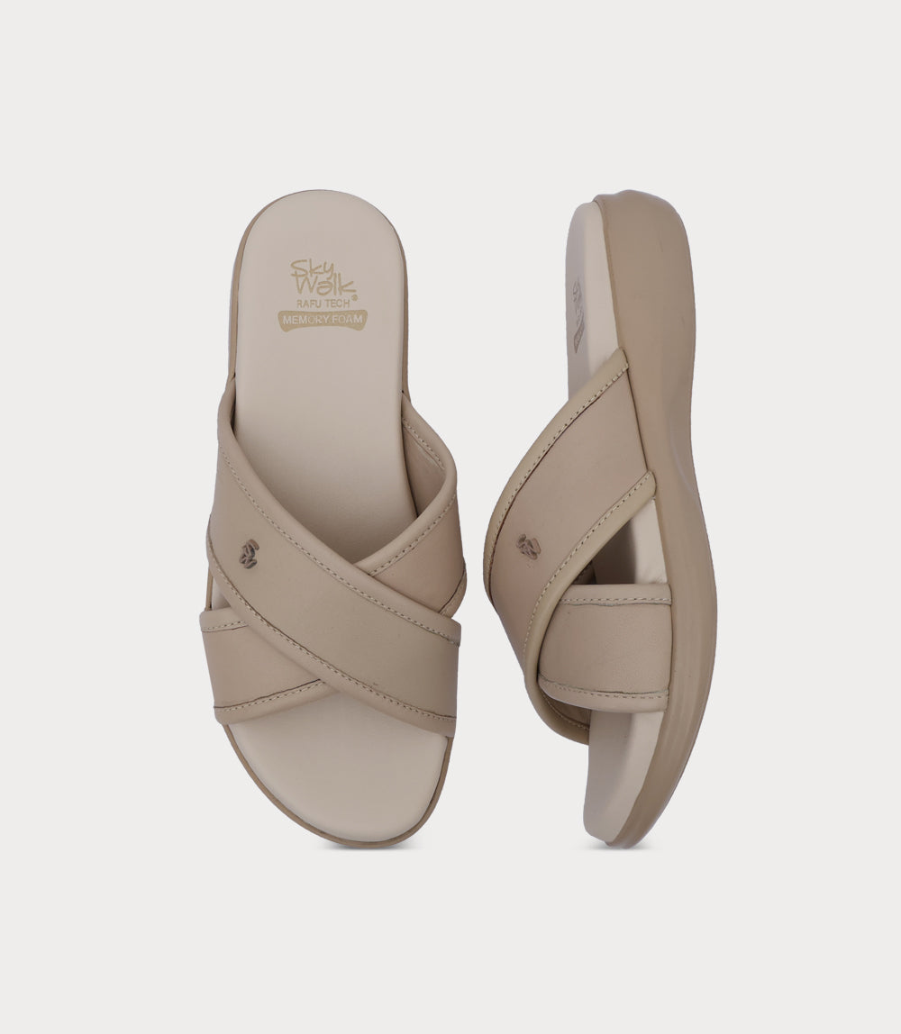 Women Comfort Slipper-FAWN
